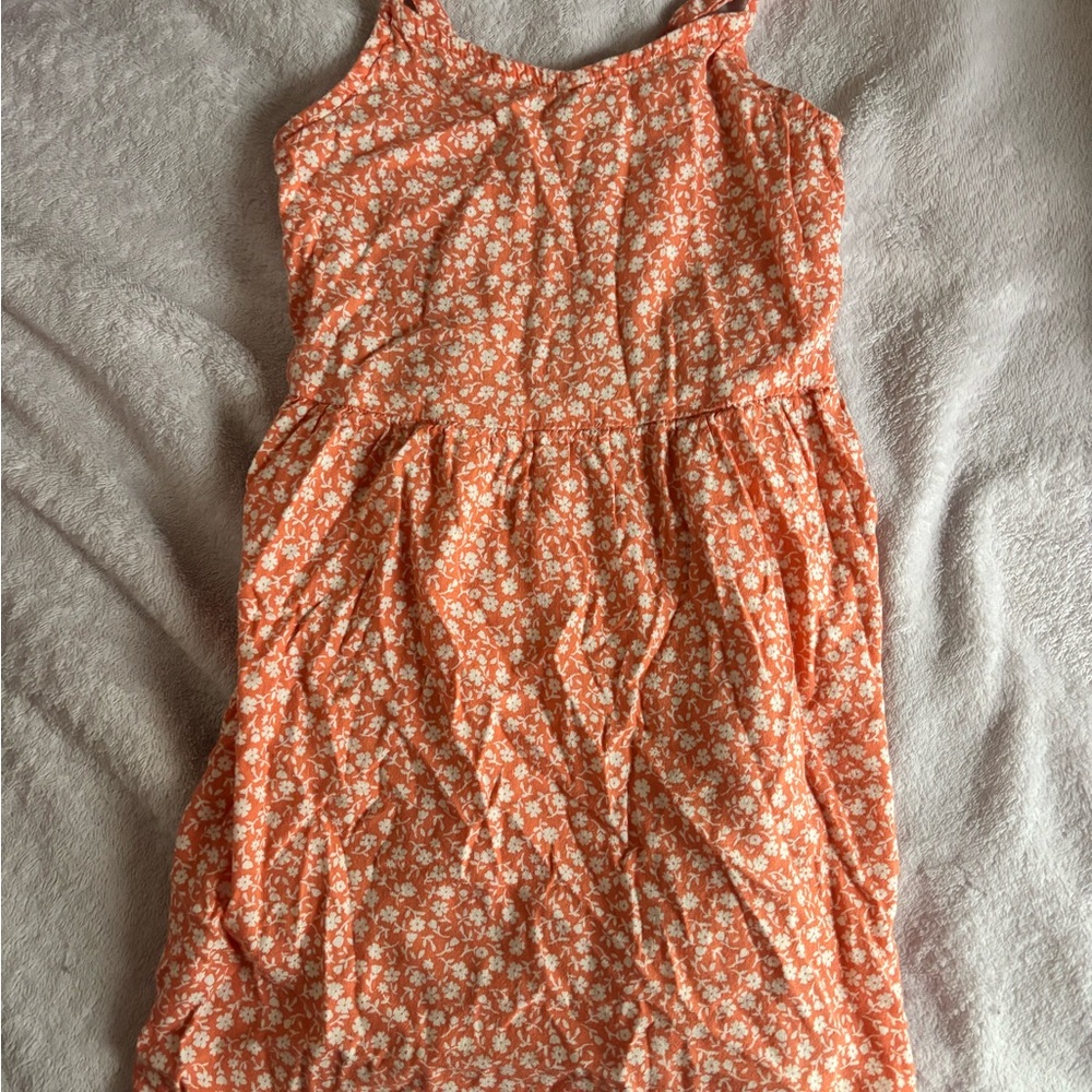 Old Navy Orange Floral Dress
